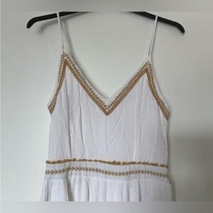 Japna gauze sundress with gold embroidery